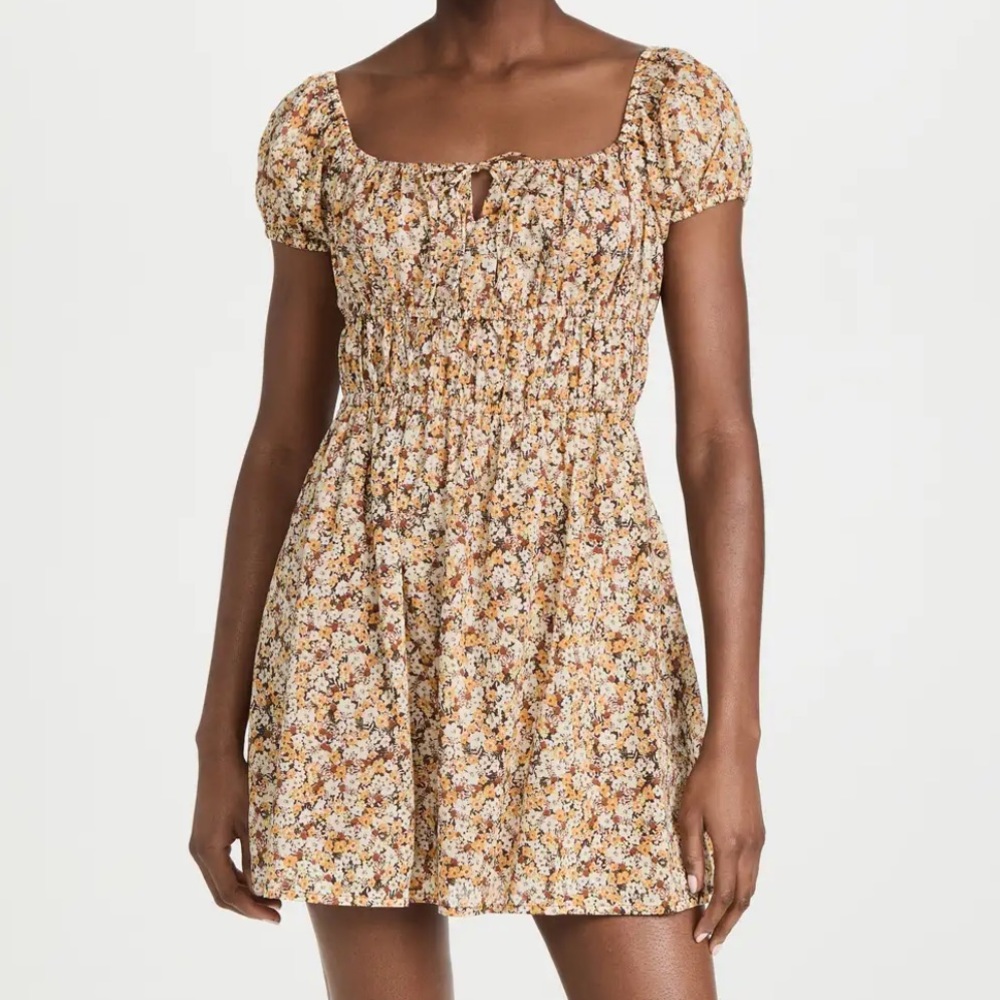 Faithfull the Brand Women’s Viola Floral Print Mini Dress Size M